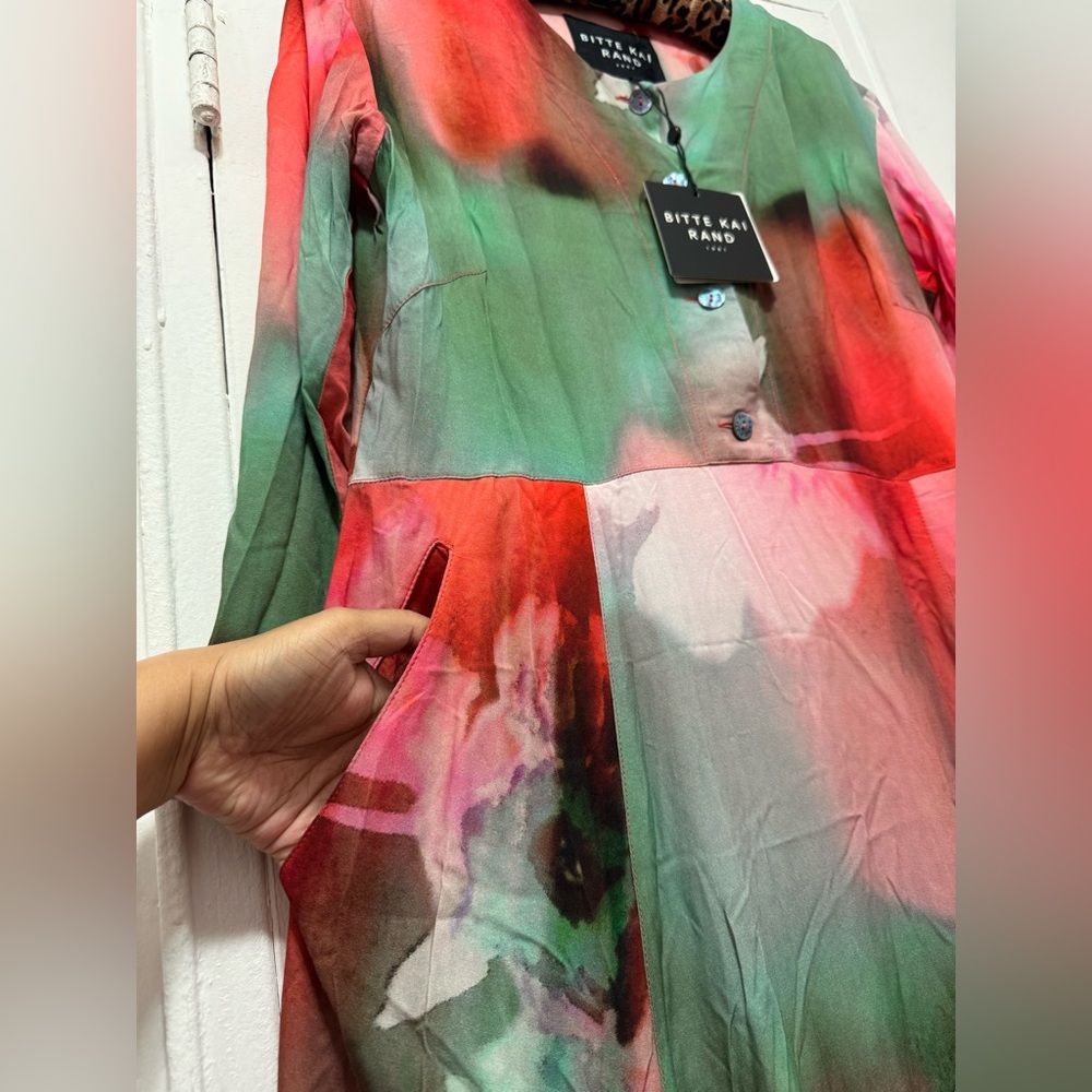 NWT Bitte Kai Rand Colour Dream & Domino Dress Tie-Dye Small Scandinavian - Picture 8 of 9